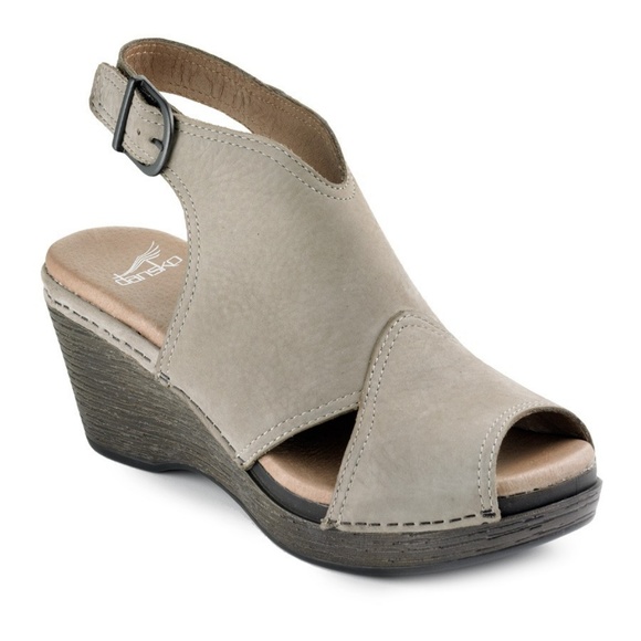 dansko delphina peep toe bootie